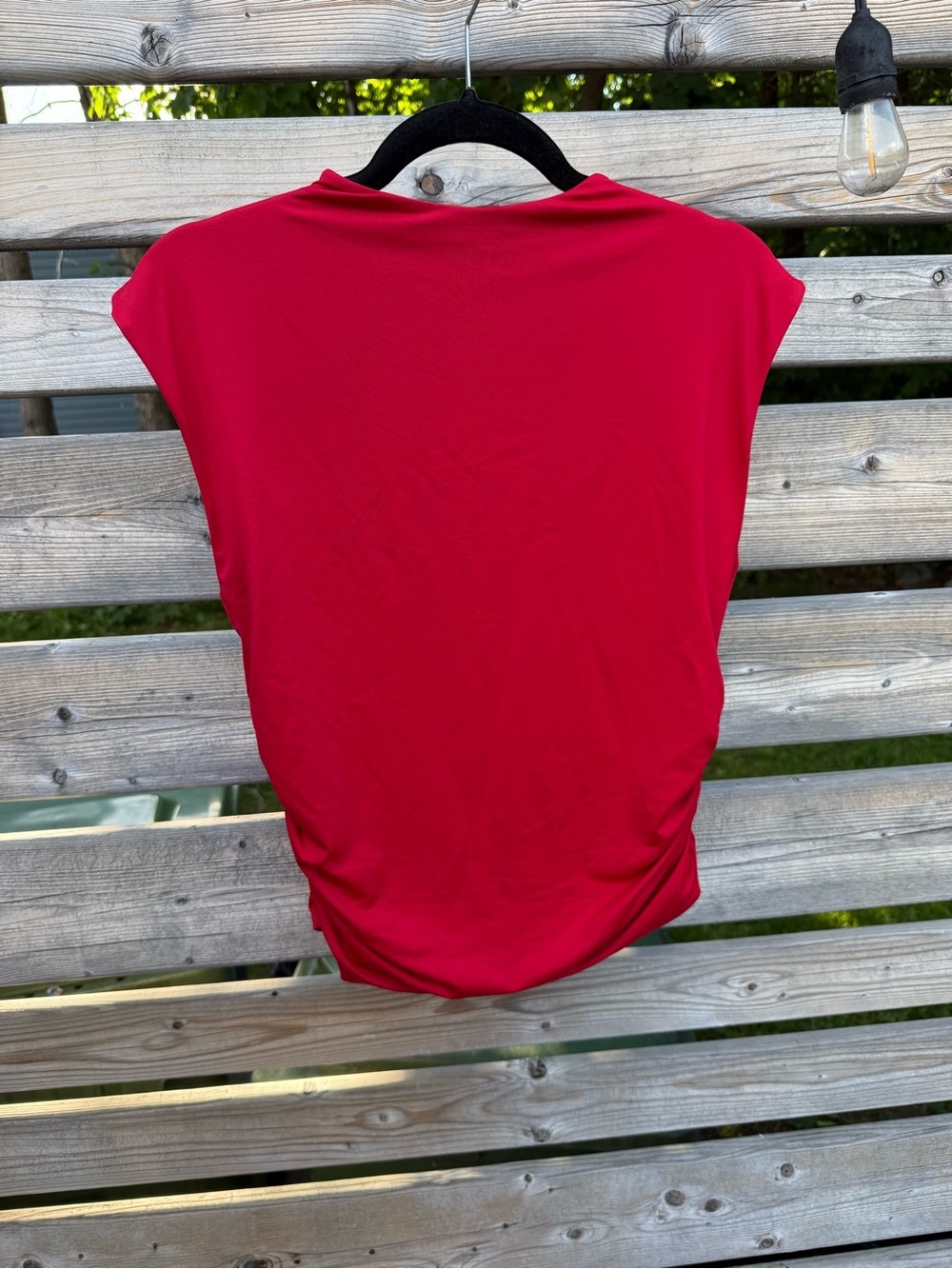 Red Sleeveless Mock Neck Top - Second Skin by RD Style
